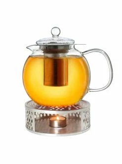 Blitzangebot 🔥 Kaffee- & Teegeschirr Creano 1x Teekanne 1.7l "Schnabel" Mit Edelstahlsieb Und 1x Edelstahl-Stövchen Günstig Kaufen 🛒