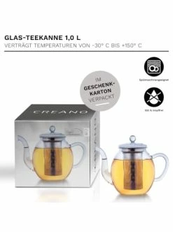 Bestpreis ✔️ Kaffee- & Teegeschirr Creano 1x Teekanne 1000ml "hoch" Mit Edelstahlsieb Und 1x Edelstahl-Stövchen Günstig Kaufen 😉 17 Bestpreis ✔️ Kaffee- & Teegeschirr Creano 1x Teekanne 1000ml "hoch" Mit Edelstahlsieb Und 1x Edelstahl-Stövchen Günstig Kaufen 😉 -Günstiges Creano Geschäft creano 1x teekanne 1000ml hoch mit edelstahlsieb und 1x edelstahl stovchen 7