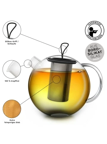 Aktion ⌛ Kaffee- & Teegeschirr Creano 1x Teekanne 1000ml Jumbo Mit Edelstahlsieb Und 1x Edelstahl-Stövchen Günstig Kaufen ❤️ 7 Aktion ⌛ Kaffee- & Teegeschirr Creano 1x Teekanne 1000ml Jumbo Mit Edelstahlsieb Und 1x Edelstahl-Stövchen Günstig Kaufen ❤️ - Image 5