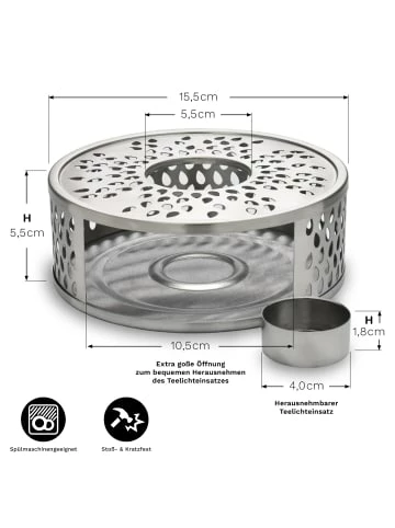 Aktion ⌛ Kaffee- & Teegeschirr Creano 1x Teekanne 1000ml Jumbo Mit Edelstahlsieb Und 1x Edelstahl-Stövchen Günstig Kaufen ❤️ 9 Aktion ⌛ Kaffee- & Teegeschirr Creano 1x Teekanne 1000ml Jumbo Mit Edelstahlsieb Und 1x Edelstahl-Stövchen Günstig Kaufen ❤️ - Image 7