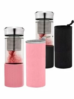 Auslauf 👍 Gläser Creano 2er Set Creano "Teamaker" In Rosa Und Schwarz, 400ml Günstig Kaufen 🔔