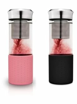 Auslauf 👍 Gläser Creano 2er Set Creano "Teamaker" In Rosa Und Schwarz, 400ml Günstig Kaufen 🔔 -Günstiges Creano Geschäft creano 2er set creano teamaker in rosa und schwarz 400ml 3