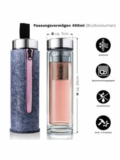 Bestes Angebot 😉 Gläser Creano 2er Set Creano "Thermo-Teamaker" (Zipper Rosa & Grün), 400ml Günstig Kaufen 🤩 -Günstiges Creano Geschäft creano 2er set creano thermo teamaker zipper rosa and grun 400ml 2