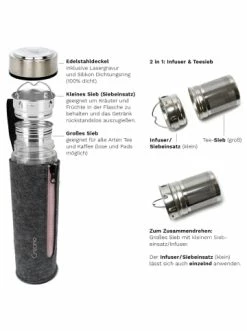 Bestes Angebot 😉 Gläser Creano 2er Set Creano "Thermo-Teamaker" (Zipper Rosa & Grün), 400ml Günstig Kaufen 🤩 -Günstiges Creano Geschäft creano 2er set creano thermo teamaker zipper rosa and grun 400ml 4