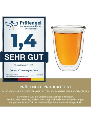Am billigsten 🛒 Gläser Creano 2er-Set "Thermo-Gläser" DG-V Doppelwandig, 250ml Günstig Kaufen 🔥 7 Am billigsten 🛒 Gläser Creano 2er-Set "Thermo-Gläser" DG-V Doppelwandig, 250ml Günstig Kaufen 🔥 - Image 5