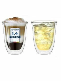 Aktion 🛒 Gläser Creano 2er-Set "Thermo-Gläser" DG-V Doppelwandig, 400ml Günstig Kaufen 😍