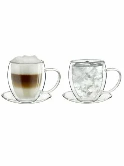 Beste Bewertungen von 🔔 Gläser Creano 2er Set Thermo-Tasse "Doppelwandtasse" Mit Untersetzer - 250ml Günstig Kaufen ✨