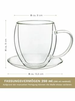 Beste Bewertungen von 🔔 Gläser Creano 2er Set Thermo-Tasse "Doppelwandtasse" Mit Untersetzer - 250ml Günstig Kaufen ✨ -Günstiges Creano Geschäft creano 2er set thermo tasse doppelwandtasse mit untersetzer 250ml 4