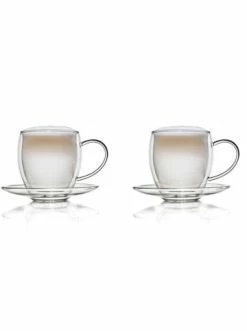 Angebote 🔥 Gläser Creano 2er Set Thermo-Tasse "Doppelwandtasse" Mit Untersetzer - 400ml Günstig Kaufen 🥰