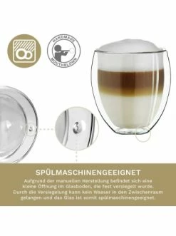 Brandneu 🎉 Gläser Creano 2er Set Thermoglas Dg-b "Doppelwandglas" - 400ml Günstig Kaufen 🎉 -Günstiges Creano Geschäft creano 2er set thermoglas dg b doppelwandglas 400ml 3