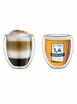 Billig 🤩 Gläser Creano 2er Set Thermoglas Dg-b "Kaffeeglas/Teeglas" - 250ml Günstig Kaufen 🎁