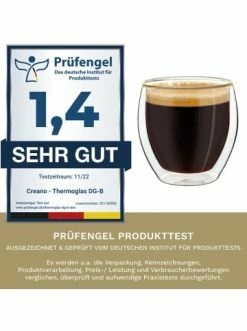 Am billigsten 🤩 Gläser Creano 2er Set Thermoglas "Espressoglas" - 100ml Günstig Kaufen 🧨 -Günstiges Creano Geschäft creano 2er set thermoglas espressoglas 100ml 4