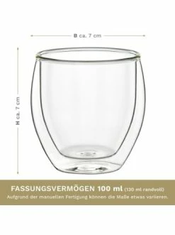 Am billigsten 🤩 Gläser Creano 2er Set Thermoglas "Espressoglas" - 100ml Günstig Kaufen 🧨 -Günstiges Creano Geschäft creano 2er set thermoglas espressoglas 100ml 5