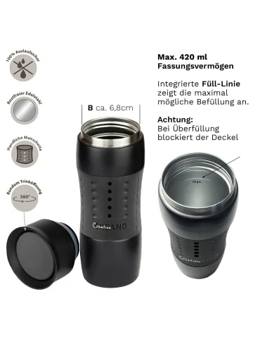 Beste Bewertungen von 🥰 Gläser Creano 2x Creano Travel-Mug 400ml Schwarz + Grün Isolierend Aus Edelstahl Günstig Kaufen 😉 7 Beste Bewertungen von 🥰 Gläser Creano 2x Creano Travel-Mug 400ml Schwarz + Grün Isolierend Aus Edelstahl Günstig Kaufen 😉 - Image 5