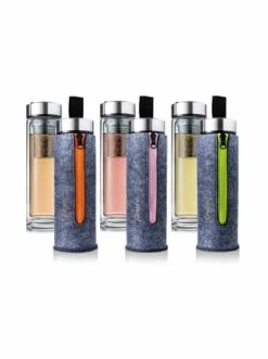 Neu 👏 Gläser Creano 3er Set Creano "Thermo-Teamaker" (Zipper Rosa, Orange, Grün), 400ml Günstig Kaufen 🎉