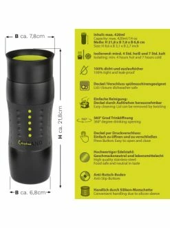 Am billigsten 😀 Gläser Creano 3x Creano Travel-Mug 400ml Schwarz + Rosa + Grün Isolierend Aus Edelstahl Günstig Kaufen ❤️ 14 Am billigsten 😀 Gläser Creano 3x Creano Travel-Mug 400ml Schwarz + Rosa + Grün Isolierend Aus Edelstahl Günstig Kaufen ❤️ -Günstiges Creano Geschäft creano 3x creano travel mug 400ml schwarz rosa grun isolierend aus edelstahl 4