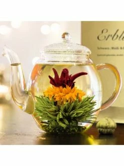 Billig 🔔 Kaffee- & Teegeschirr Creano 3x Teeblumen Geschenkset - 6x Grüner, 6x Weißer, 6x Mix Inkl. Teekannen 0.5l Günstig Kaufen 😀 -Günstiges Creano Geschäft creano 3x teeblumen geschenkset 6x gruner 6x weisser 6x mix inkl teekannen 0 5l 5