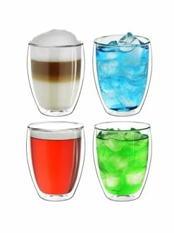Angebote 👍 Gläser Creano 4er Set Doppelwandgläser 400ml Günstig Kaufen 👍