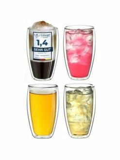 Rabatt 💯 Gläser Creano 4er Set Doppelwandgläser S-hoch, 400ml Günstig Kaufen ❤️
