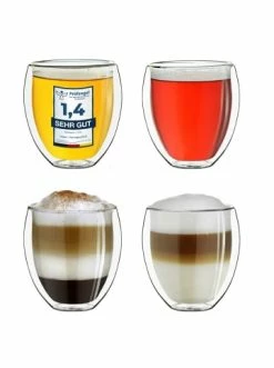 Angebote 🧨 Gläser Creano 4er Set Thermoglas Dg-b "Doppelwandglas" - 400ml Günstig Kaufen ❤️
