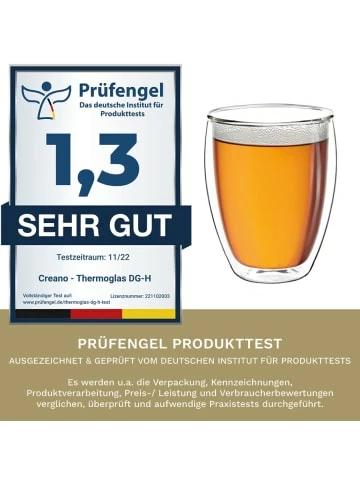 Schlussverkauf 🧨 Gläser Creano 4er Set Thermoglas Dg-h "Doppelwandglas" - 250ml Günstig Kaufen ⭐ 7 Schlussverkauf 🧨 Gläser Creano 4er Set Thermoglas Dg-h "Doppelwandglas" - 250ml Günstig Kaufen ⭐ - Image 5