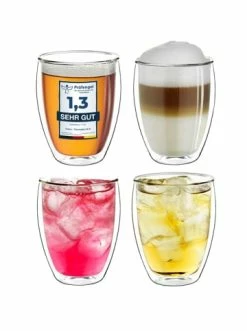 Neu 💯 Gläser Creano 4er Set Thermoglas Dg-h "Doppelwandglas" - 400ml Günstig Kaufen 👍