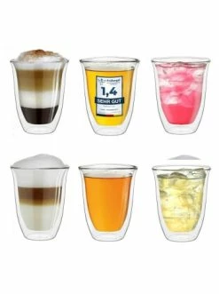 Bester Verkauf 🎁 Gläser Creano 6er-Set "Thermo-Gläser" DG-V Doppelwandig, 400ml Günstig Kaufen 🛒