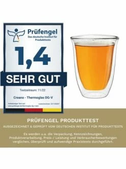 Bester Verkauf 🎁 Gläser Creano 6er-Set "Thermo-Gläser" DG-V Doppelwandig, 400ml Günstig Kaufen 🛒 -Günstiges Creano Geschäft creano 6er set thermo glaser dg v doppelwandig 400ml 4
