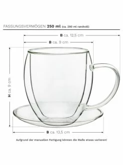 Beste Bewertungen von 🔥 Gläser Creano 6er Set Thermo-Tasse "Doppelwandtasse" Mit Untersetzer - 250ml Günstig Kaufen 🤩 -Günstiges Creano Geschäft creano 6er set thermo tasse doppelwandtasse mit untersetzer 250ml 3