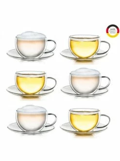 Am billigsten ✔️ Gläser Creano 6er Set Thermo-Tasse "Tee-/Latte Macchiato Cappuccino" - 250ml Günstig Kaufen 🎉