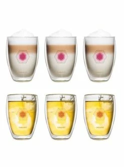 Budget 😉 Gläser Creano 6er Set Thermoglas "Blume Des Lebens" - 250ml Günstig Kaufen 🌟