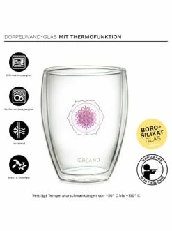 Budget 😉 Gläser Creano 6er Set Thermoglas "Blume Des Lebens" - 250ml Günstig Kaufen 🌟 -Günstiges Creano Geschäft creano 6er set thermoglas blume des lebens 250ml 3