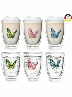 Bester Verkauf 😍 Gläser Creano 6er Set Thermoglas "Colourfly" In Bunt - 250ml Günstig Kaufen 🌟 -Günstiges Creano Geschäft creano 6er set thermoglas colourfly in bunt 250ml 1