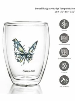 Bester Verkauf 😍 Gläser Creano 6er Set Thermoglas "Colourfly" In Bunt - 250ml Günstig Kaufen 🌟 -Günstiges Creano Geschäft creano 6er set thermoglas colourfly in bunt 250ml 2