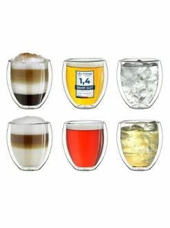 Billig ⭐ Gläser Creano 6er Set Thermoglas Dg-b "Kaffeeglas/Teeglas" - 250ml Günstig Kaufen 😍
