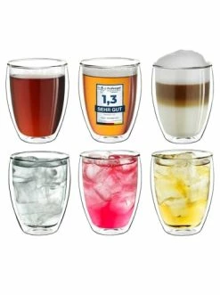 Auslauf 😍 Gläser Creano 6er Set Thermoglas Dg-h "Doppelwandglas" - 400ml Günstig Kaufen 🎁