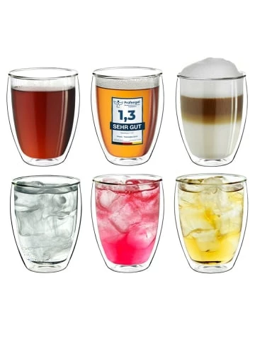 Auslauf 😍 Gläser Creano 6er Set Thermoglas Dg-h "Doppelwandglas" - 400ml Günstig Kaufen 🎁 3 Auslauf 😍 Gläser Creano 6er Set Thermoglas Dg-h "Doppelwandglas" - 400ml Günstig Kaufen 🎁
