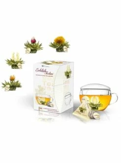 Coupon ❤️ Kaffee- & Teegeschirr Creano 9tlg. Set: 8 X "ErblühTeelini Weißer Tee" + 1 Teelini GlasTeetasse 200ml Günstig Kaufen 🤩