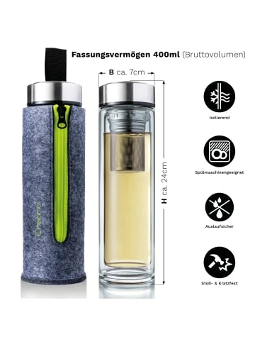Rabatt 🔥 Gläser Creano Creano "Thermo-Teamaker" Mit Zipper In Grün, 400ml Günstig Kaufen ❤️ 4 Rabatt 🔥 Gläser Creano Creano "Thermo-Teamaker" Mit Zipper In Grün, 400ml Günstig Kaufen ❤️ - Image 2
