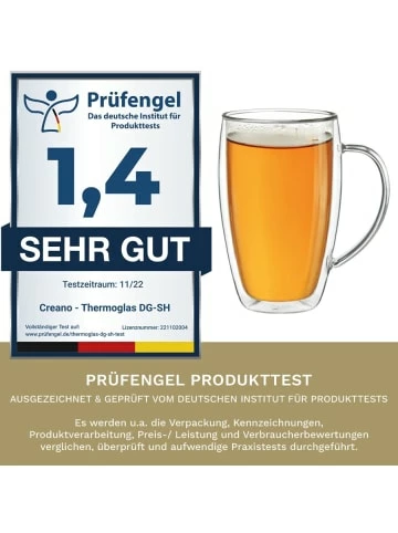 Großhandel 🤩 Gläser Creano Doppelwandige Gläser S-HH Mit Henkel 250ml Im 2er Set Mit Thermoeffekt Art.480 Günstig Kaufen ⌛ 7 Großhandel 🤩 Gläser Creano Doppelwandige Gläser S-HH Mit Henkel 250ml Im 2er Set Mit Thermoeffekt Art.480 Günstig Kaufen ⌛ - Image 5