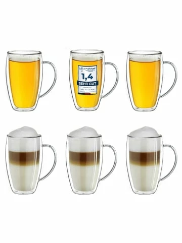 Bestpreis 🎉 Gläser Creano Doppelwandige Gläser S-HH Mit Henkel 250ml Im 6er Set Mit Thermoeffekt Art.482 Günstig Kaufen ✔️ 3 Bestpreis 🎉 Gläser Creano Doppelwandige Gläser S-HH Mit Henkel 250ml Im 6er Set Mit Thermoeffekt Art.482 Günstig Kaufen ✔️