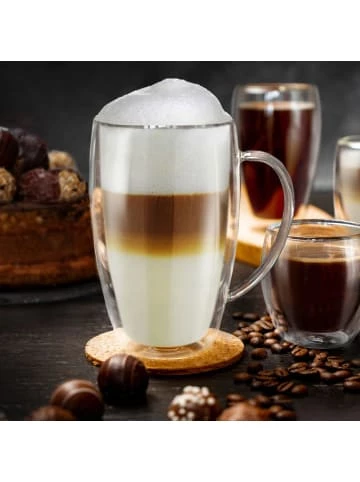 Neu 🌟 Gläser Creano Doppelwandige Gläser S-HH Mit Henkel 400ml Im 4er Set Mit Thermoeffekt Art.491 Günstig Kaufen 🥰 4 Neu 🌟 Gläser Creano Doppelwandige Gläser S-HH Mit Henkel 400ml Im 4er Set Mit Thermoeffekt Art.491 Günstig Kaufen 🥰 - Image 2