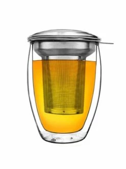 Neu 🤩 Gläser Creano DOPPELWANDIGES THERMOGLAS „ALL-IN-ONE“ 400ml, INKL. EDELSTAHLFILTER Günstig Kaufen 🎁