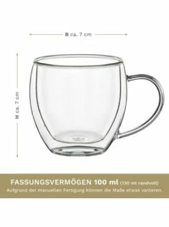 Coupon ✨ Gläser Creano Espressogläser Mit Henkel Doppelwandig 6er Set 100ml Art.443 Günstig Kaufen 😉 -Günstiges Creano Geschäft creano espressoglaser mit henkel doppelwandig 6er set 100ml art 443 5