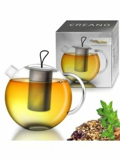 Top 10 🔔 Kaffee- & Teegeschirr Creano Glas Teekanne "Jumbo 1,0L" Aus Hitzebeständigem Glas Günstig Kaufen 🤩