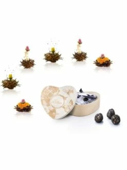 Rabatt 😀 Lebensmittel Creano Herz-Holzbox + 6er ErblühTee Schwarztee Günstig Kaufen ✨