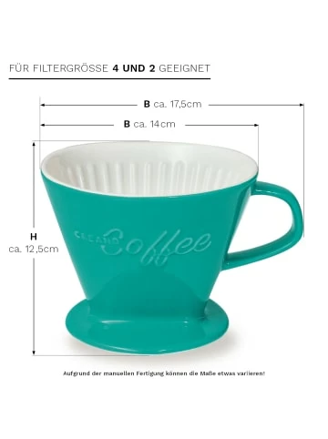 Am billigsten 🥰 Kaffee- & Teegeschirr Creano Porzellan Kaffee-Filter In Jadegrün Günstig Kaufen 👏 6 Am billigsten 🥰 Kaffee- & Teegeschirr Creano Porzellan Kaffee-Filter In Jadegrün Günstig Kaufen 👏 - Image 4