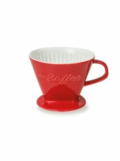 Besorgen 👏 Kaffee- & Teegeschirr Creano Porzellan Kaffee-Filter In Rot Günstig Kaufen 🎉