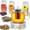 Besorgen ✨ Kaffee- & Teegeschirr Creano Set: Teekanne 1.7l + Edelstahl-Stövchen + Kräuter/Früchte-Tee-Mix, 3x 60gr Günstig Kaufen ❤️ -Günstiges Creano Geschäft creano set teekanne 1 7l edelstahl stovchen krauter fruchte tee mix 3x 60gr