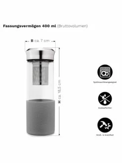 Top 10 ⌛ Kaffee- & Teegeschirr Creano Teebereiter "TeaMaker" In Grau - 400ml Günstig Kaufen ❤️ -Günstiges Creano Geschäft creano teebereiter teamaker in grau 400ml 3